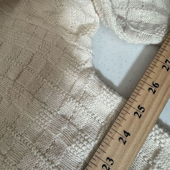 Lake Harmony Men’s Round Neck Square Knit Sweater Size XL 100% Cotton - Picture 8 of 11